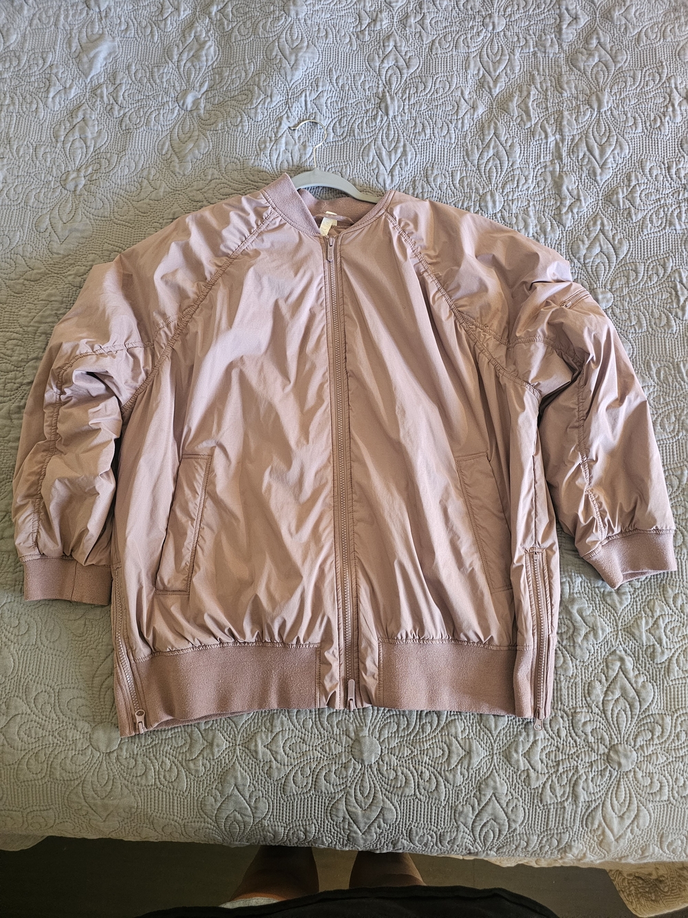 Zella Blush Pink Bomber Jacket